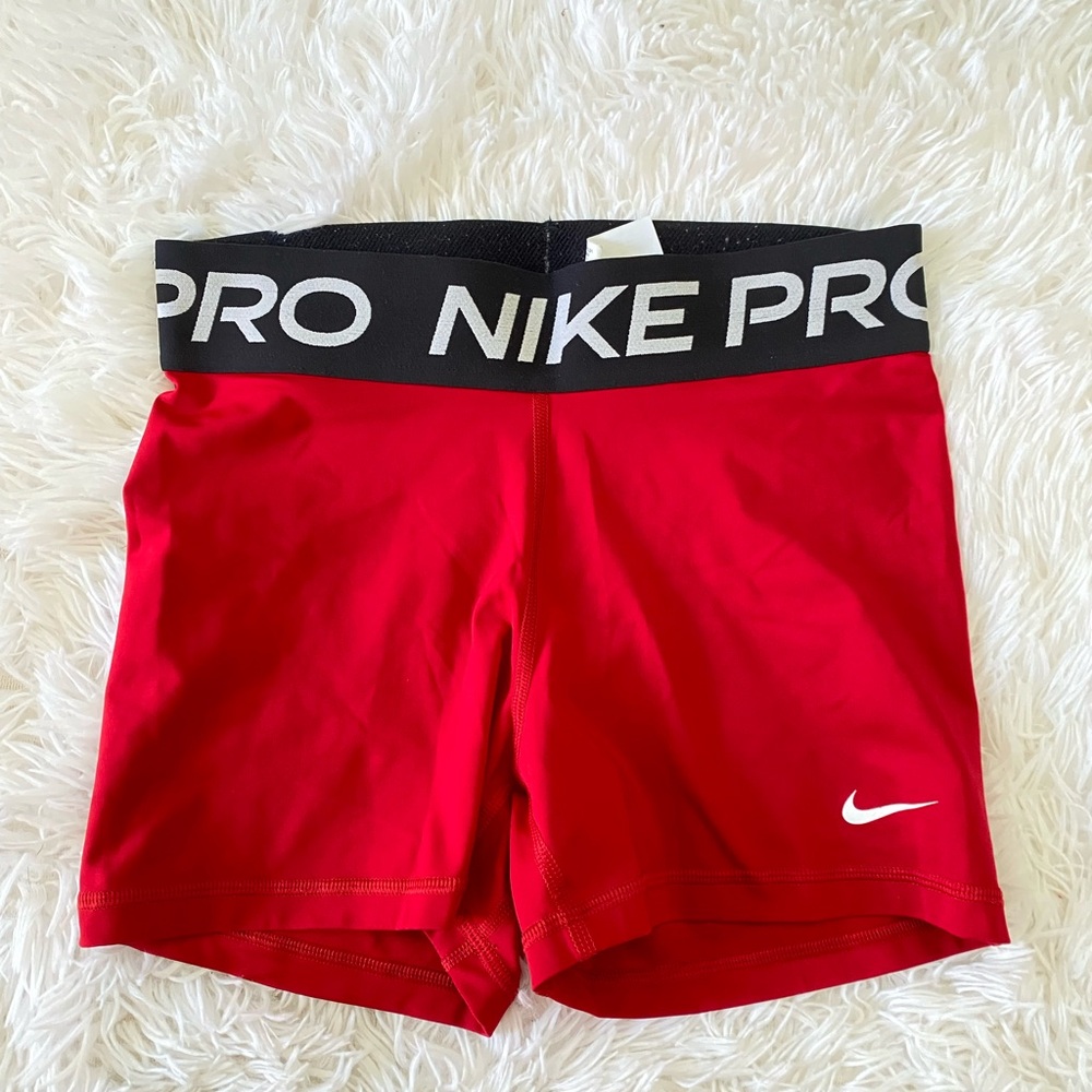 Nike Pro Dri-FIT Red Shorts